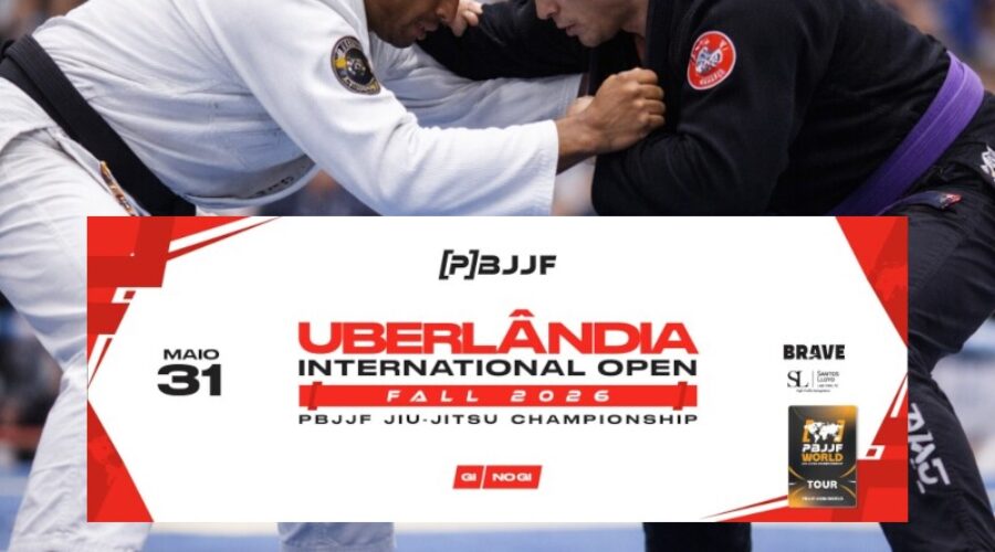 PBJJF Uberlândia 2026: campeonato de jiu-jitsu em 31 de maio